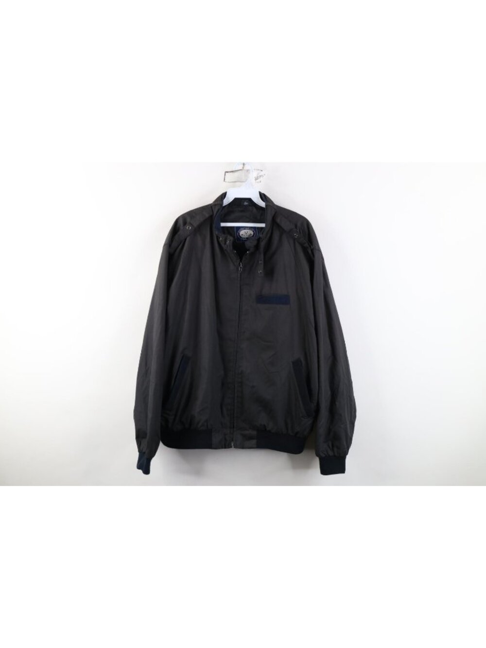 Vintage 80s 90s Streetwear Mens Size XL Faded Cafe Racer Bomber Jacket Black